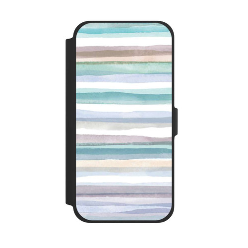 Apple iPhone 13 Pro Max NIVOflip Pastellfarbene Streifen Blau
