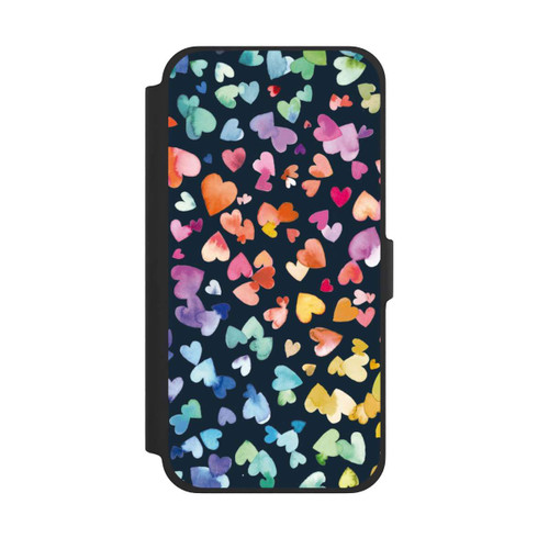 Apple iPhone 13 Pro Max NIVOflip Valentinstag Herzen Schwarz