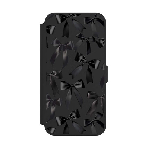 Apple iPhone 13 Pro Max NIVOflip Schwarze Satinschleifen