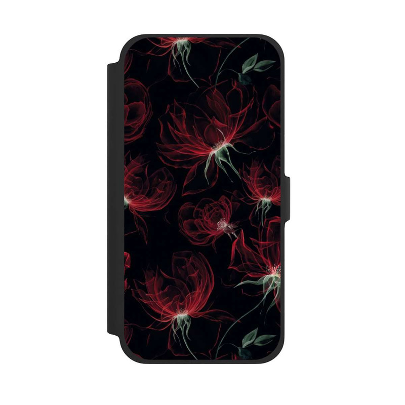 iPhone 13 Pro Max NIVOflip Tapete mit roten Blumen