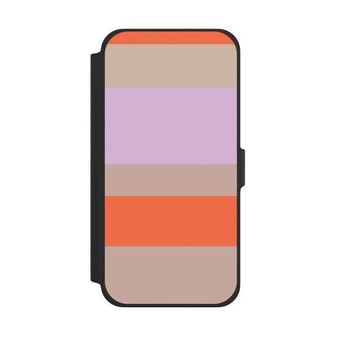 Apple iPhone 13 Pro Max NIVOflip Moca Lila Orange Stripes