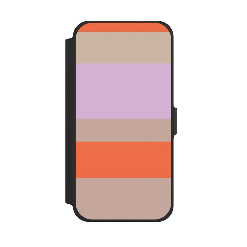 iPhone 13 Pro Max NIVOflip Moca Lila Orange Stripes