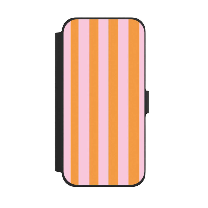 iPhone 13 Pro Max NIVOflip Orange Rosa Streifen