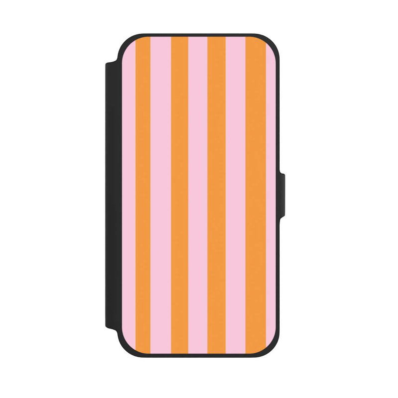 iPhone 13 Pro Max NIVOflip Orange Rosa Streifen