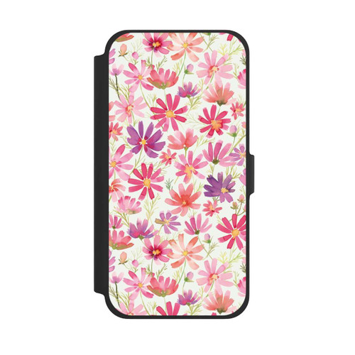 Apple iPhone 13 Pro Max NIVOflip Boho Cosmos Flowers Purple