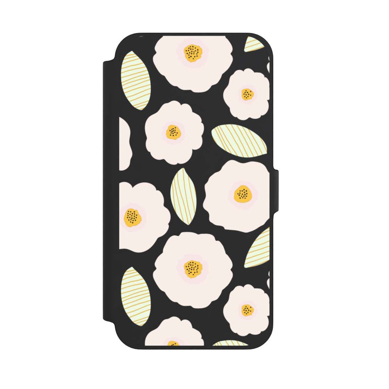 iPhone 13 Pro Max NIVOflip Simple Pastell Flowers Light Transparent