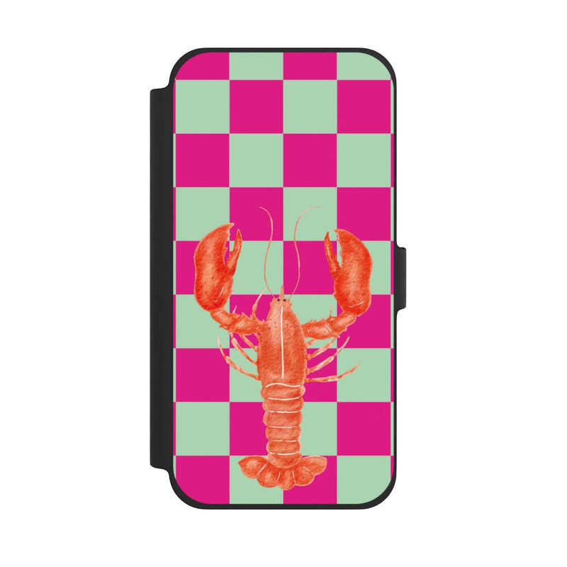 iPhone 13 Pro Max NIVOflip Pink Checkers Lobster