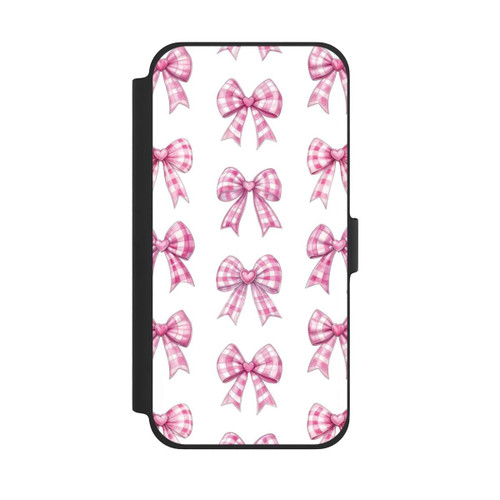 Apple iPhone 13 Pro Max NIVOflip Pink Gingham Hearts and Bows