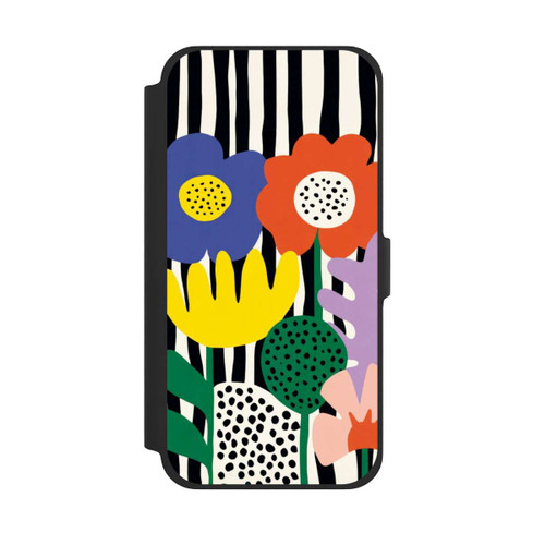 Apple iPhone 13 Pro Max NIVOflip Flowers Striped Background