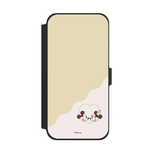 Apple iPhone 13 Pro Max NIVOflip Mickey and Minnie Love Heart Beige