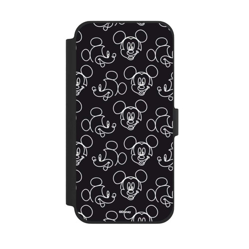 Apple iPhone 13 Pro Max NIVOflip Disney Mickey Faces Black Line Art Pattern