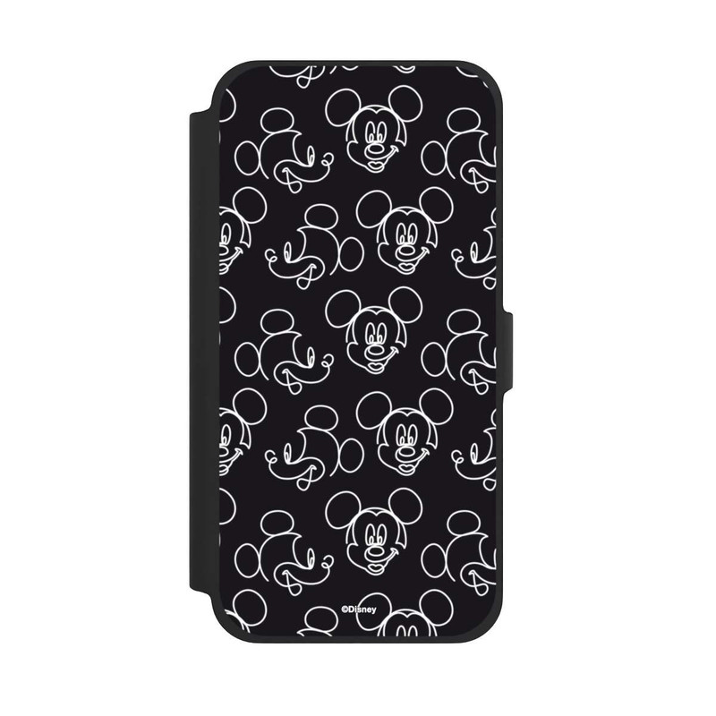 iPhone 13 Pro Max NIVOflip Disney Mickey Muster Schwarz