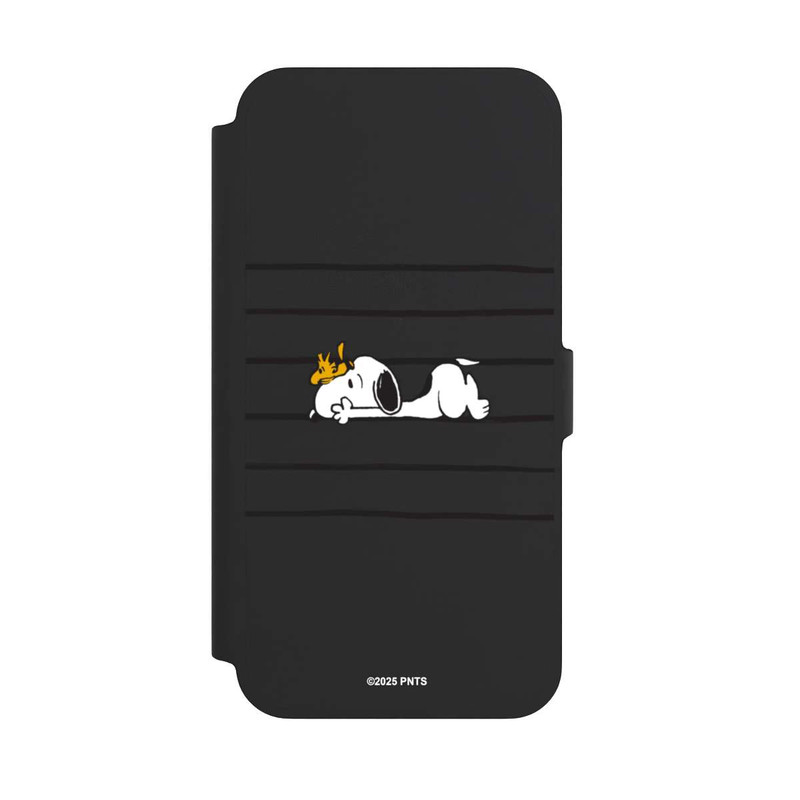 iPhone 13 Pro Max NIVOflip Snoopy Woodstock Streifen Peanuts Transparent
