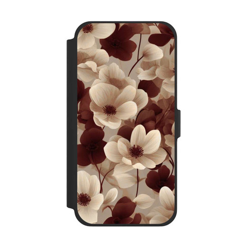 Apple iPhone 13 Pro Max NIVOflip Naturfarbenes Blumenmuster mit KI