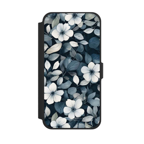 Apple iPhone 13 Pro Max NIVOflip Blaue Negativblumen mit KI