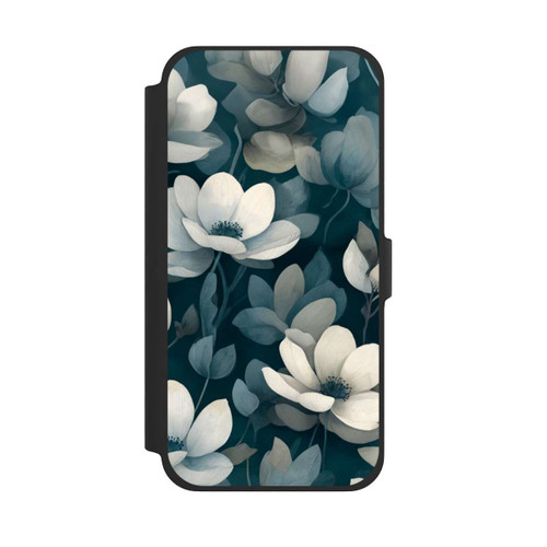 Apple iPhone 13 Pro Max NIVOflip Negative Flower Petrol White with AI