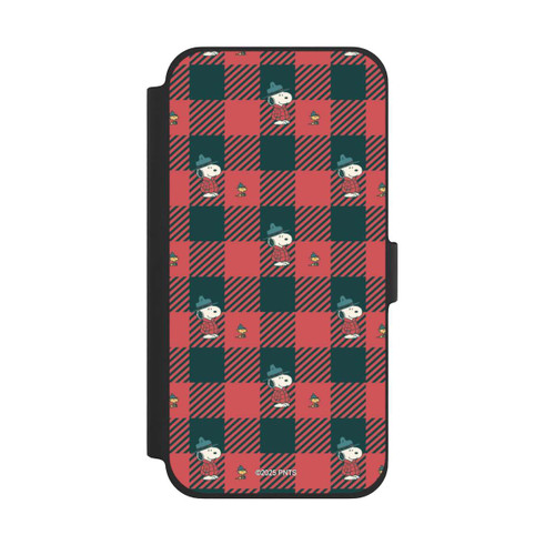 Apple iPhone 13 Pro Max NIVOflip Peanuts Red Tartan Pattern