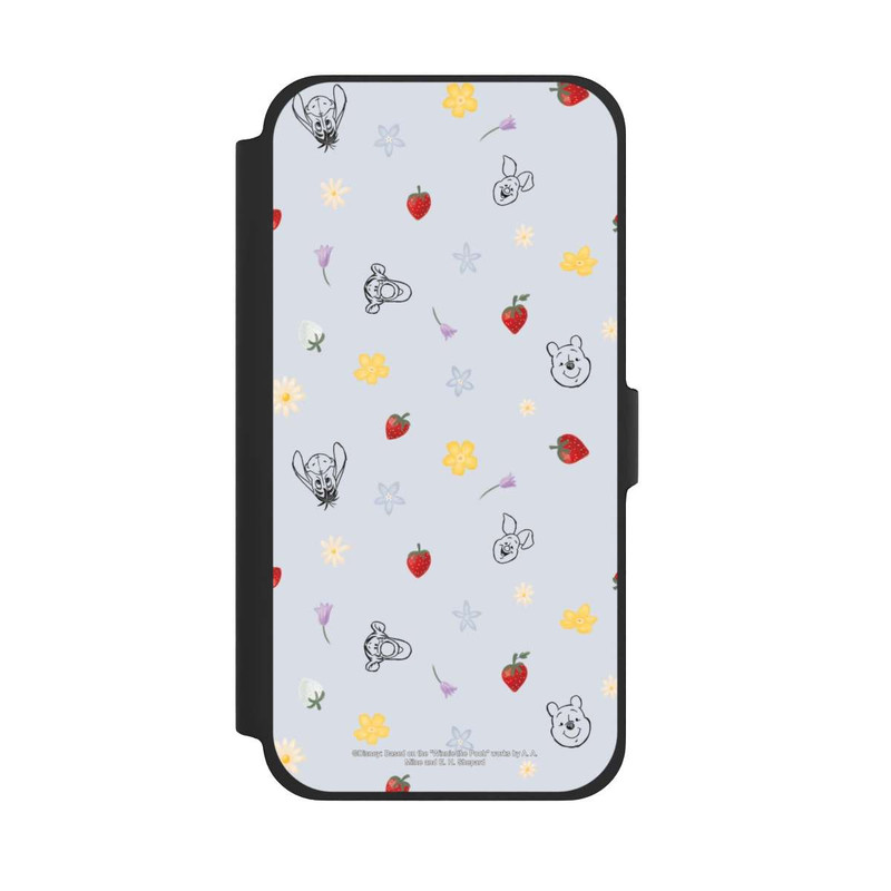 iPhone 13 Pro Max NIVOflip Winnie Puuh und Freunde Erdbeer Muster Blau