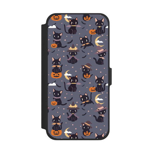 Apple iPhone 13 Pro Max NIVOflip Cute Halloween Witch Cats and Pumpkins