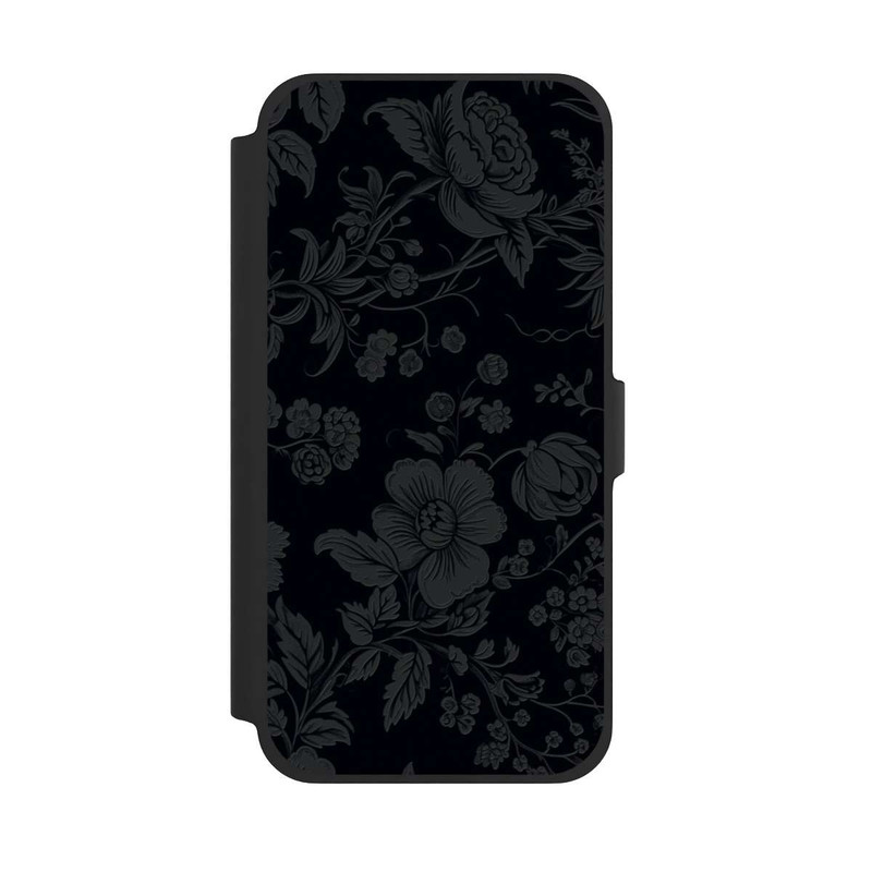 iPhone 13 Pro Max NIVOflip Dunkle Blumen Vintageoptik