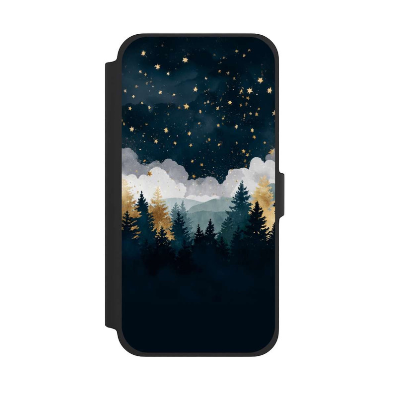 iPhone 13 Pro Max NIVOflip nächtlicher Wald Indigo