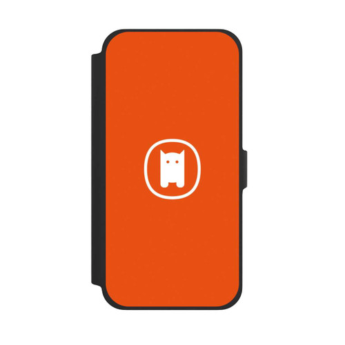 Apple iPhone 13 Pro Max NIVOflip Nivocase Logo Orange