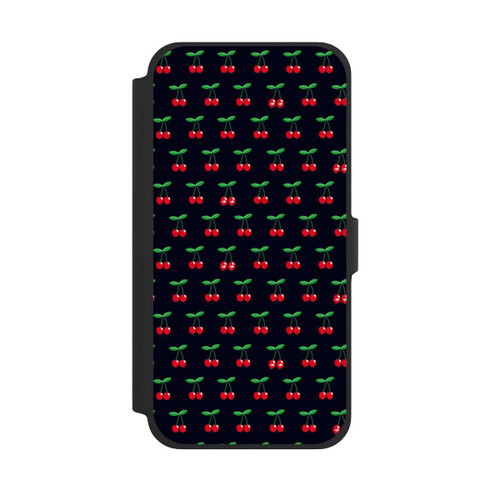 Apple iPhone 13 Pro Max NIVOflip Cerises Sur Fond Noir