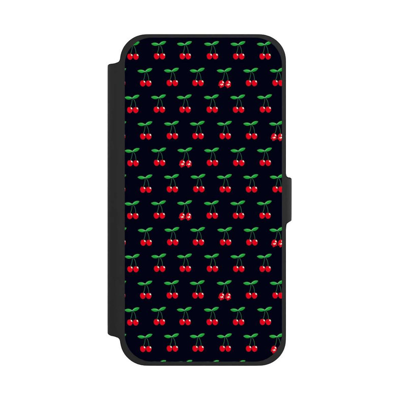iPhone 13 Pro Max NIVOflip Cerises Sur Fond Noir