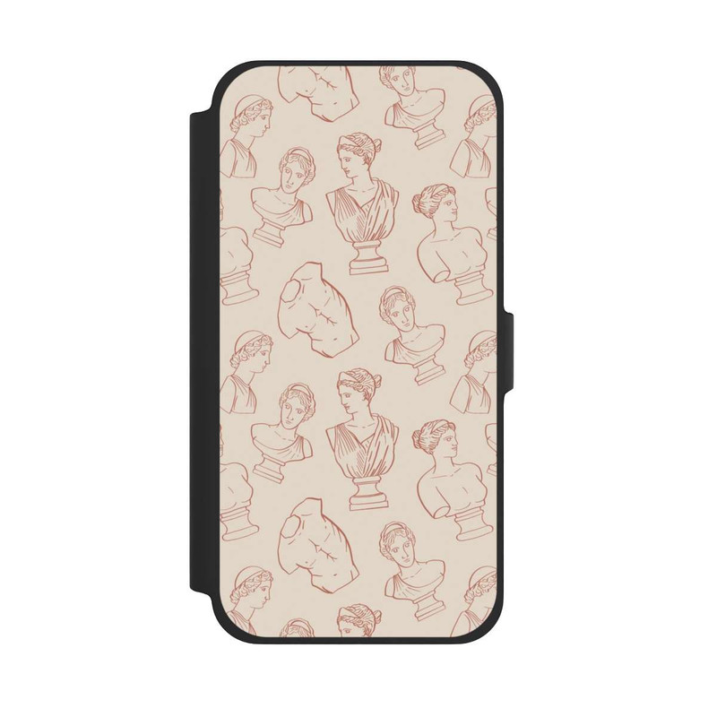 iPhone 13 Pro Max NIVOflip Griechische Büsten Art-Déco Braun