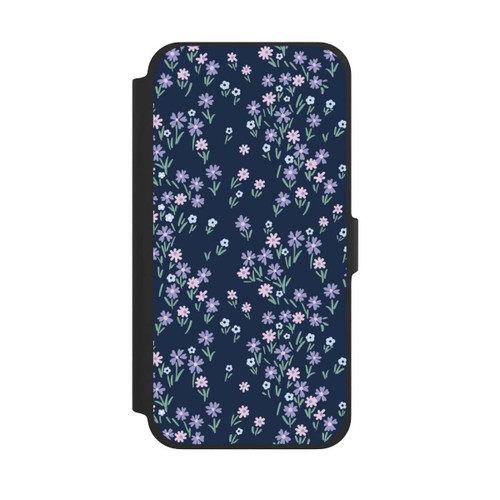 Apple iPhone 13 Pro Max NIVOflip Dark Blue Floral Theme
