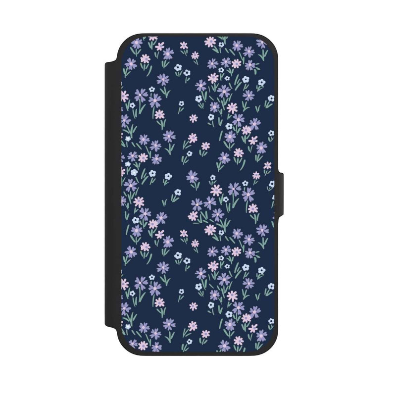 iPhone 13 Pro Max NIVOflip Dark Blue Floral Theme