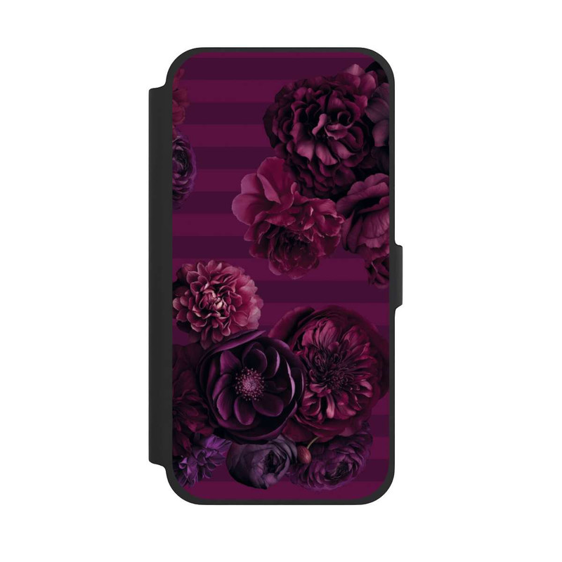 iPhone 13 Pro Max NIVOflip Majestic Baroque Blossom Dream Burgundy Pink mit KI
