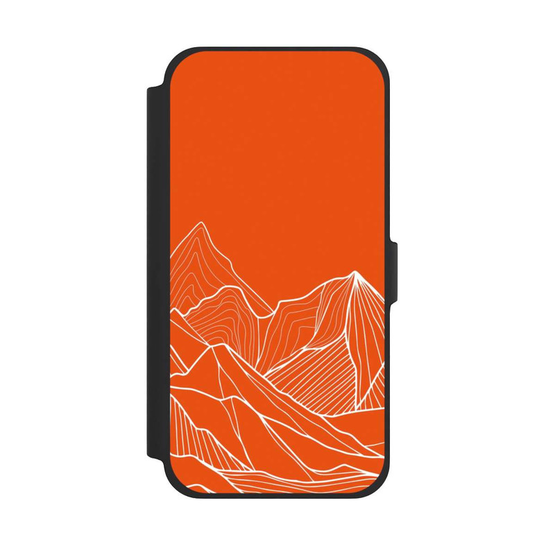 iPhone 13 Pro Max NIVOflip Dessin de contour de montagne orange