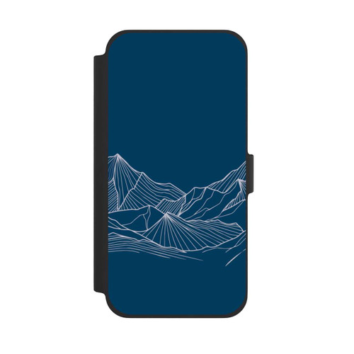 Apple iPhone 13 Pro Max NIVOflip Blue Mountain Contour Lines