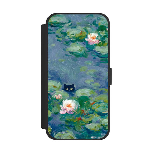 Apple iPhone 13 Pro Max NIVOflip Katze im Teich Gemälde