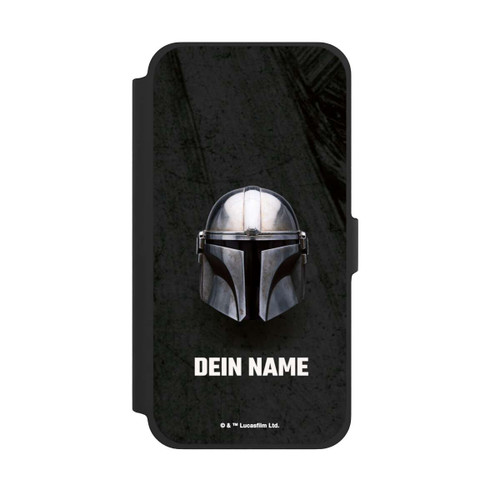 Apple iPhone 13 Pro Max NIVOflip Star Wars Mandalorian Black Helmet Personalisierbar