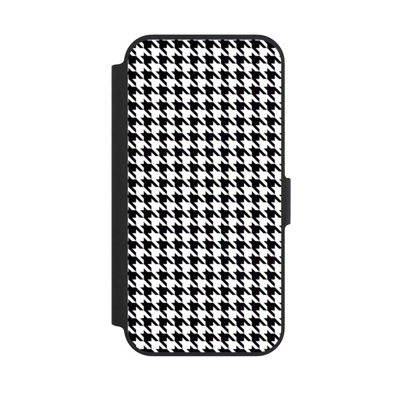 iPhone 13 Pro NIVOflip Hahnentritt Schwarz Weiß