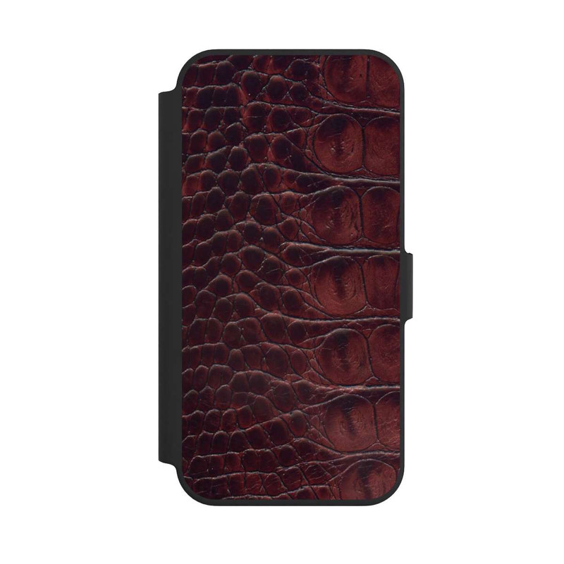 iPhone 13 Pro NIVOflip Cuir de Crocodile