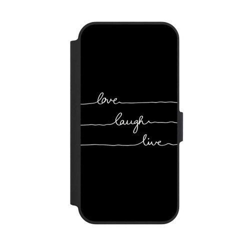 Apple iPhone 13 Pro NIVOflip Love Laugh Live weiß/schwarz