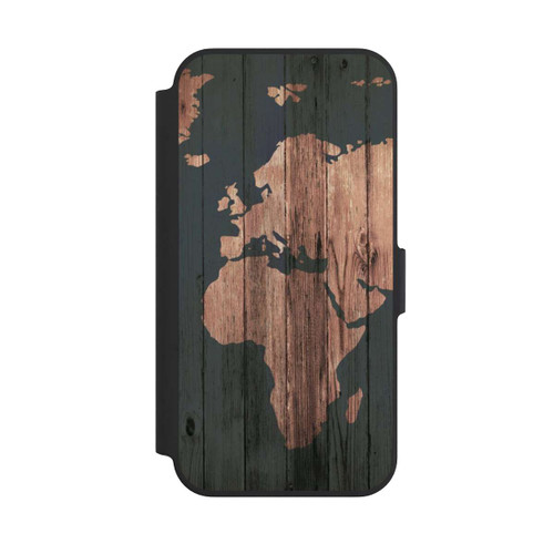 Apple iPhone 13 Pro NIVOflip Wooden World Map