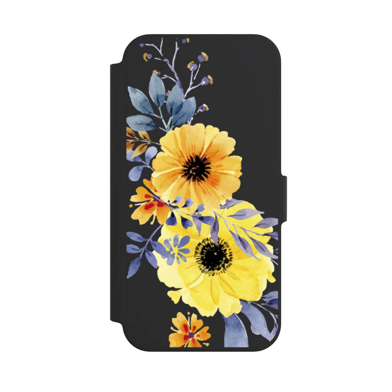 iPhone 13 Pro NIVOflip Gelbe schwedische Blumen
