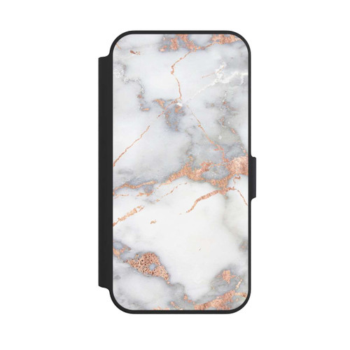 Apple iPhone 13 Pro NIVOflip Marbre Blanc et Doré