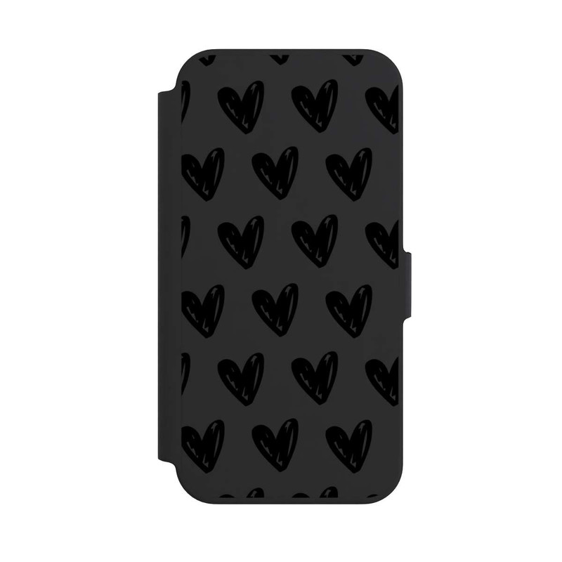 iPhone 13 Pro NIVOflip Herzen Schwarz ohne Hintergrund