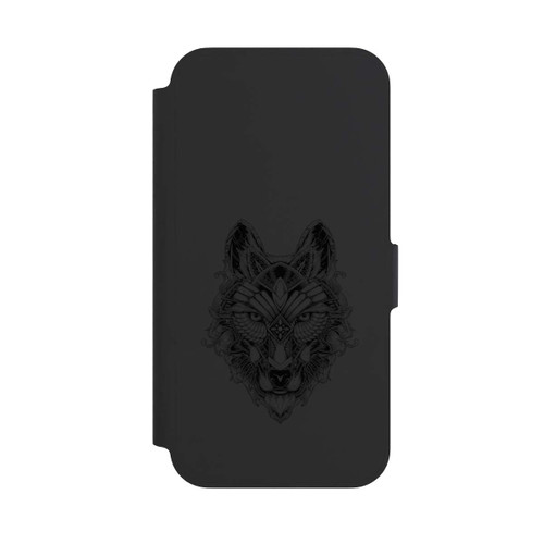 Apple iPhone 13 Pro NIVOflip Wolf Mandala ohne Hintergrund