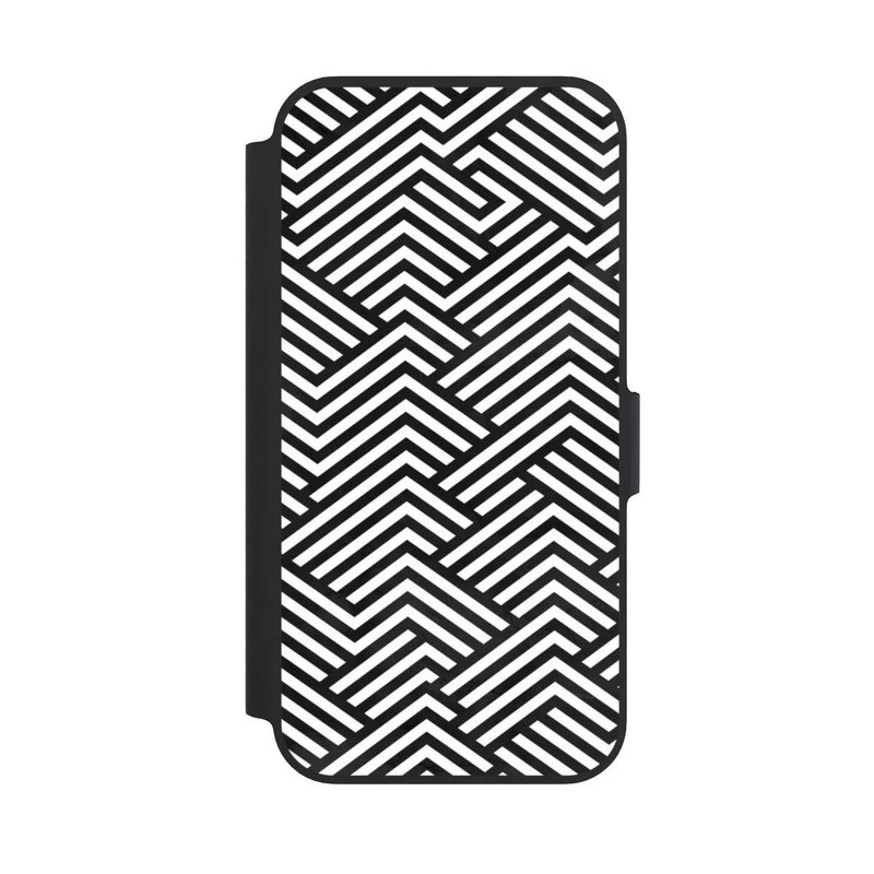 iPhone 13 Pro NIVOflip Schwarz und Weiß ZigZag