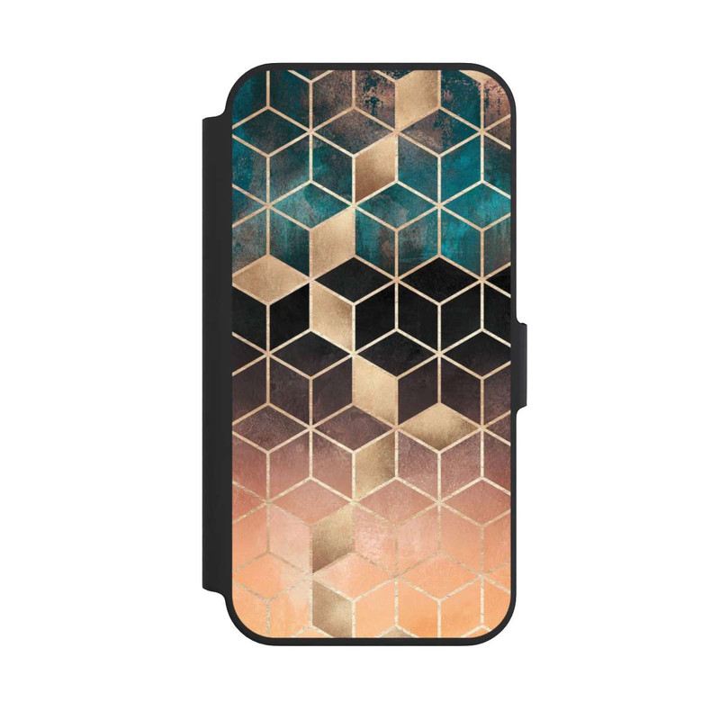 iPhone 13 Pro NIVOflip Cubes de rêve imprimé doré