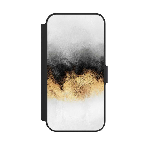 Apple iPhone 13 Pro NIVOflip Grauer Himmelstaub Golddruck