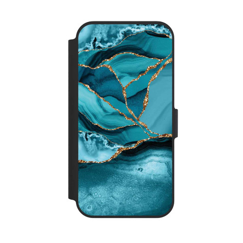 Apple iPhone 13 Pro NIVOflip Ice Blue Marble Landscape