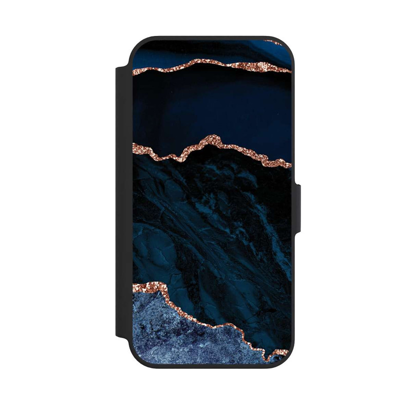 iPhone 13 Pro NIVOflip Nacht Blau Marmor Landschaft
