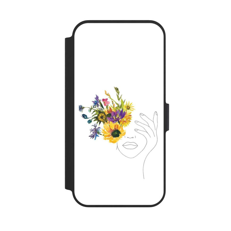 iPhone 13 Pro NIVOflip Line Art Tournesols femme